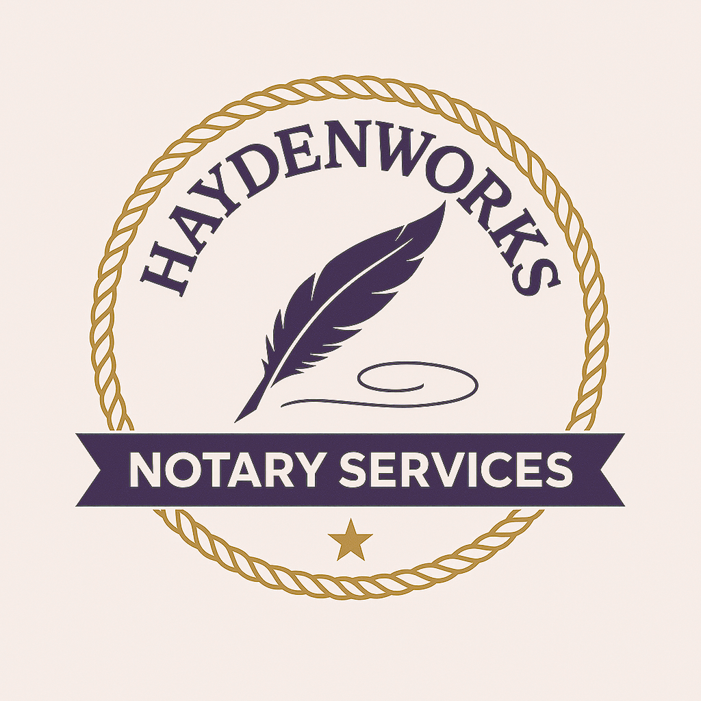 HaydenWorks – Mobile Notary Services